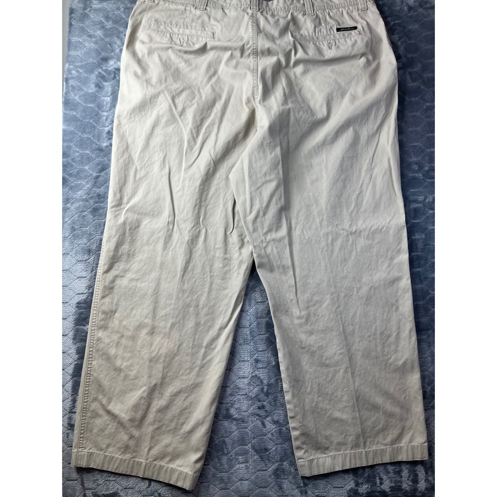 Eddie Bauer Chino Pants Mens 44 Tall Khaki Classic Fit 100% Cotton Fal 07 - Picture 9 of 9